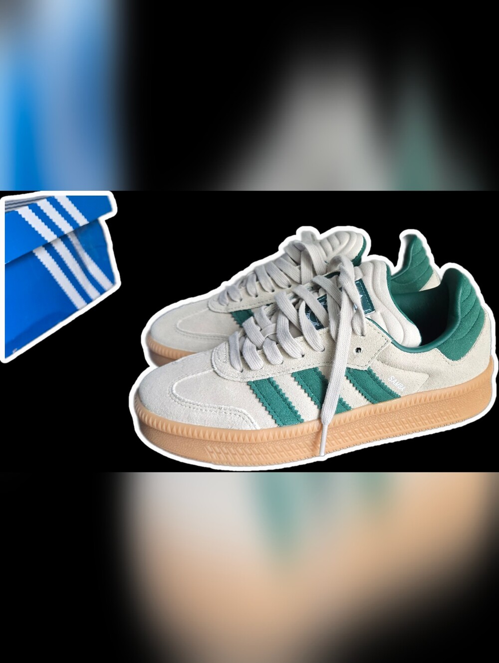 NIB Adidas Originals Samba XLG Suede Sneakers size Y4.5/W6 - Picture 4 of 12